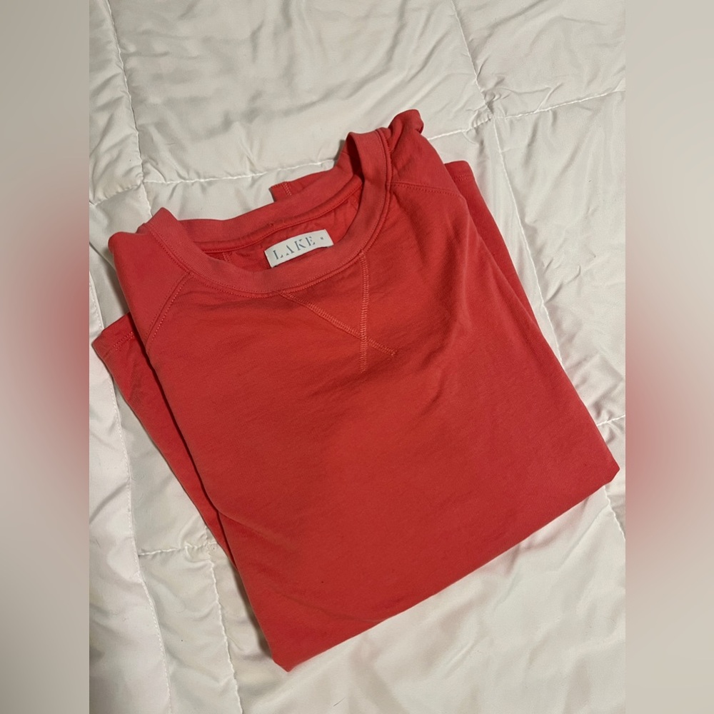 LAKE Pajamas Sweatshirt Tunic in Pink Blossom